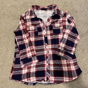 Market and spruce plaid shirt